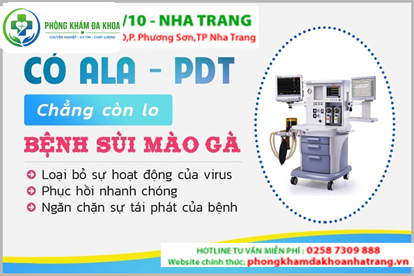 Phương pháp ALA - PLT hỗ trợ trị sùi mào gà hiệu quả
