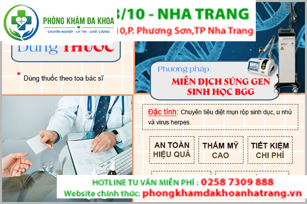 Phương pháp hỗ trợ điều trị mụn sinh dục hiệu quả tại Đa khoa Thủ Dầu Một